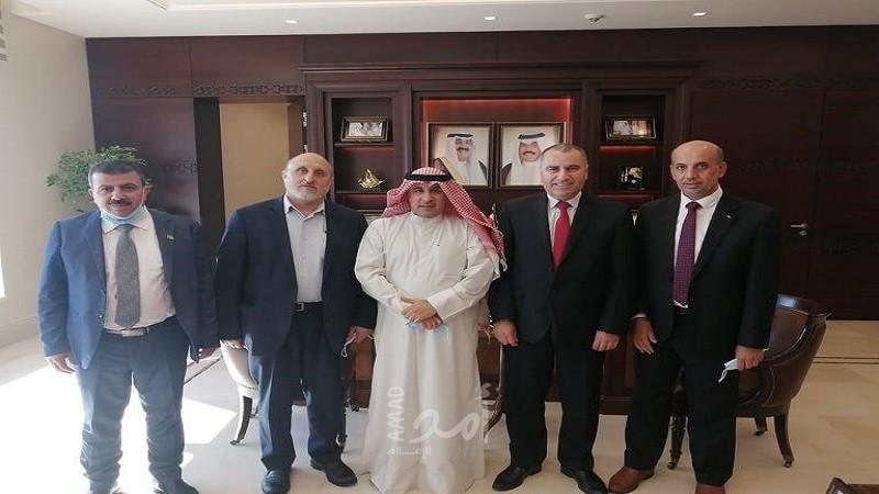 أبو الرب يلتقي السفير الكويتي في عمان ويشيد بالدعم الكويت للشعب الفلسطيني