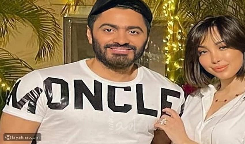 طلاق تامر حسني وبسمة بوسيل رسميًا