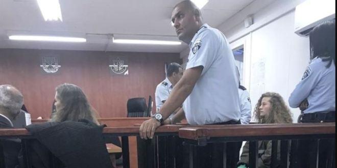 المدعي العسكري الإسرائيلي يطلب تمديد اعتقال عهد التميمي لأسبوع اخر