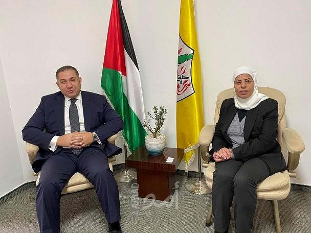 خلال لقائها السفير المصري: سلامة تؤكد أهمية المقاربة التي سلكتها "فتح" نحو تحقيق الوحدة
