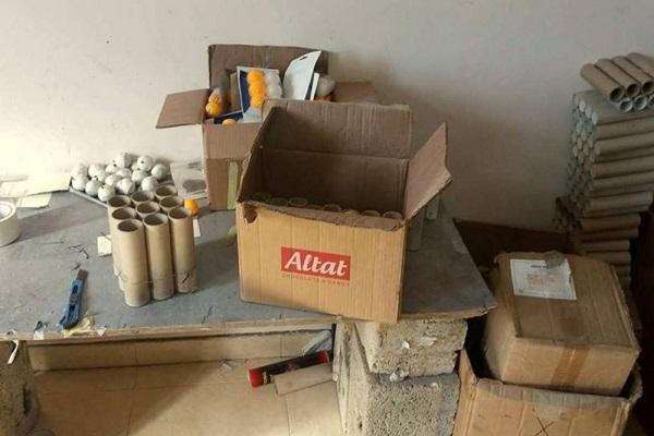 إغلاق مصنع ألعاب نارية  في شمال غزة