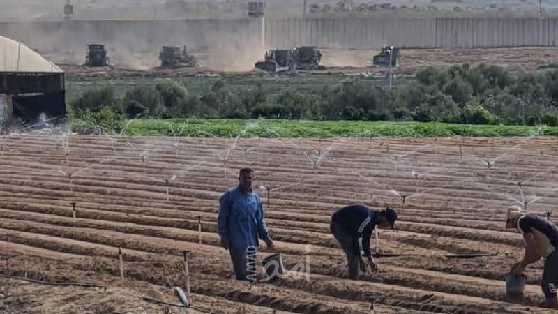 توغل لجرافات جيش الاحتلال شرق بيت حانون شمال قطاع غزة