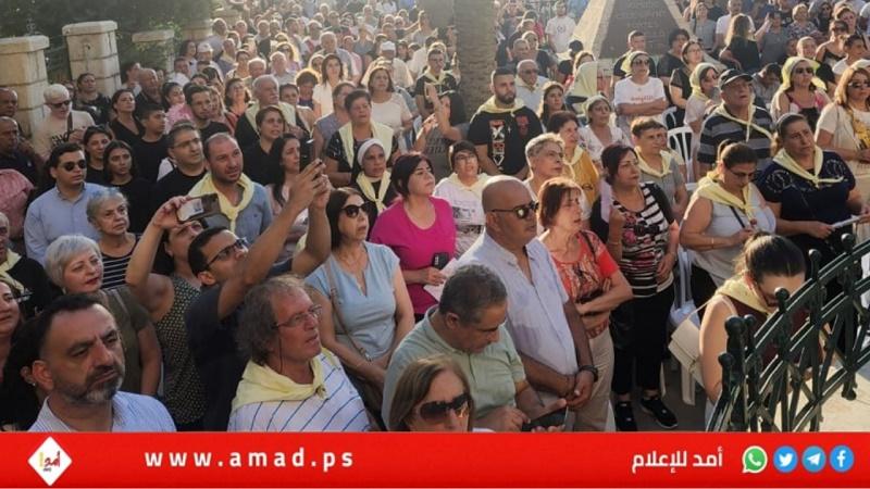 حيفا: وقفة في كنيسة مار إلياس "رفضاً" لاعتداءات المستوطنين