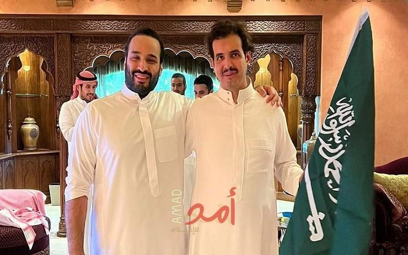 فرحة  محمد بن سلمان بعد الفوز التاريخي للمنتخب السعودي على الأرجنتين - فيديو