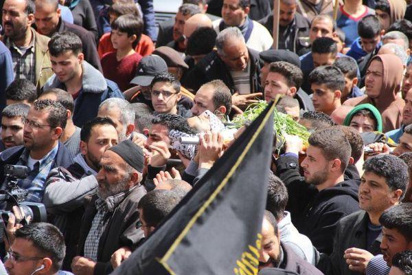 الخليل تودع الشهيد محمود فنونة