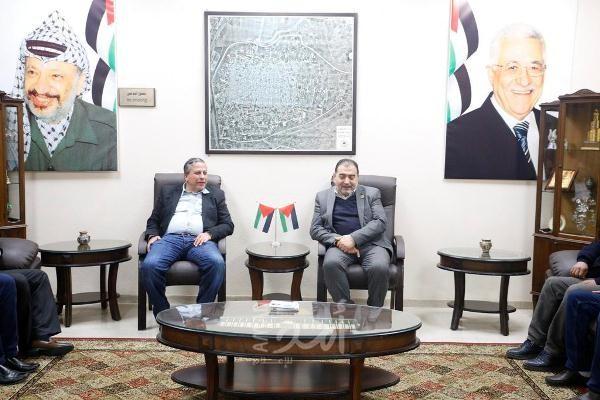 رئيس بلدية قلقيلية يستقبل رئيس بلدية كفر قاسم