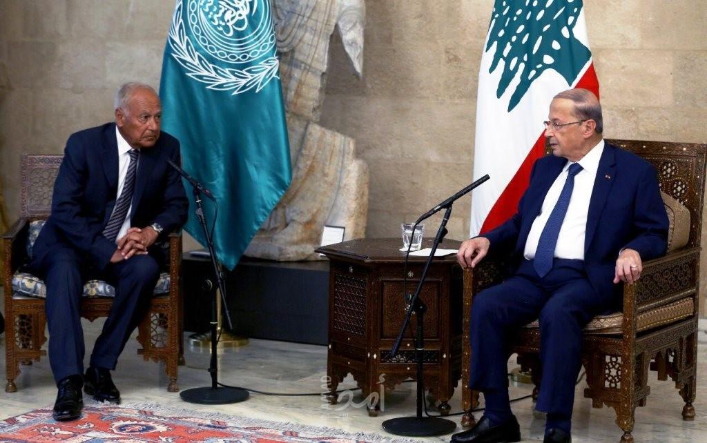 أبو الغيط يختتم زيارته التضامنية لبيروت