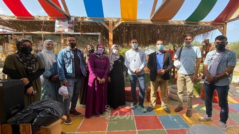مركز الإعلام المجتمعي ينظم جولة ميدانية في غزة لزيارة عدد من المؤسسات الأهلية