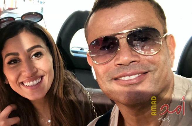 دينا الشربيني تثير ضجة بتصرفاتها في حفل ميلاد عمرو دياب