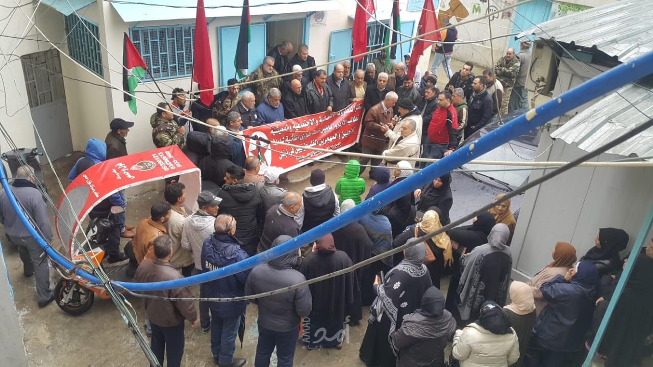 اعتصام جماهيري في مخيم البداوي لمطالبة الاونروا بخطة طوارئ عاجلة