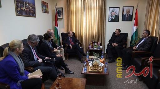 صيدم يبحث مع وفدٍ من وزارة التعاون الألمانية تعزيز التعاون لدعم التعليم