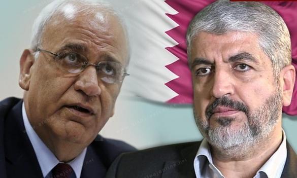 قطر: مشعل يلتقي عريقات ويبحثان الدعوة لـ "المجلس الوطني"