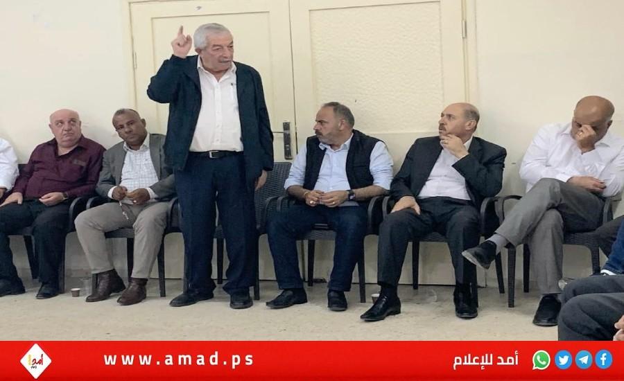 العالول يؤكد أهمية دور المقاومة الشعبية في مواجهة مخططات سلطات الاحتلال