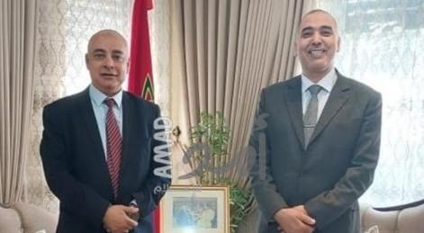 رئيس جمعية رجال الأعمال بغزة يلتقي بسفير المملكة المغربية في فلسطين