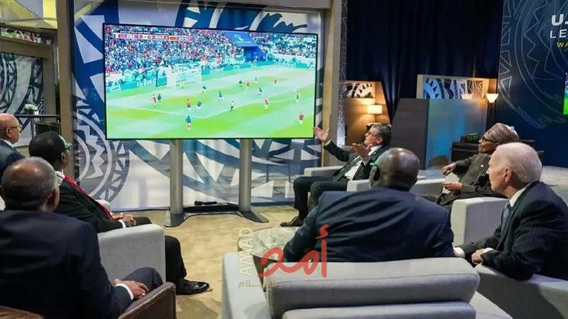 بايدن شاهد المباراة وأبدى إعجابه بما وصل إليه "المنتخب المغربي"