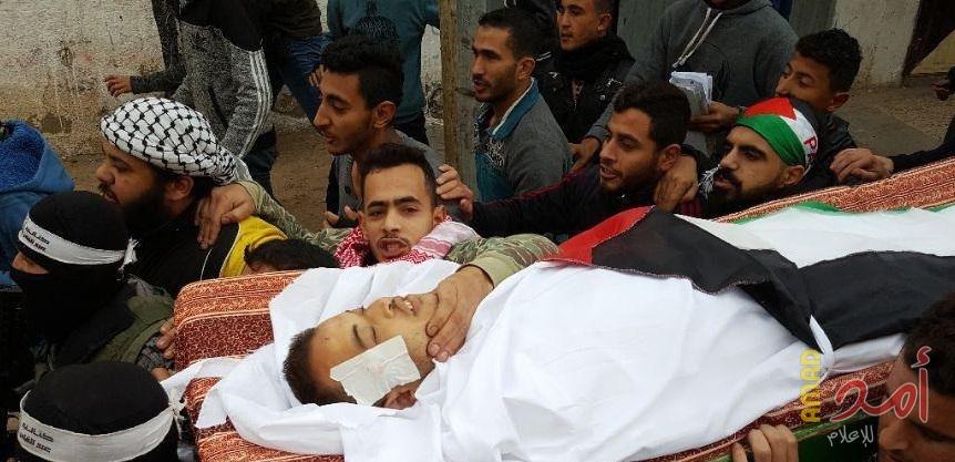 خانيونس تشيع جثمان الشاب "فياض" من ذوى الاحتياجات  الخاصة شهيد جمعة "لن نساوم" (صور)
