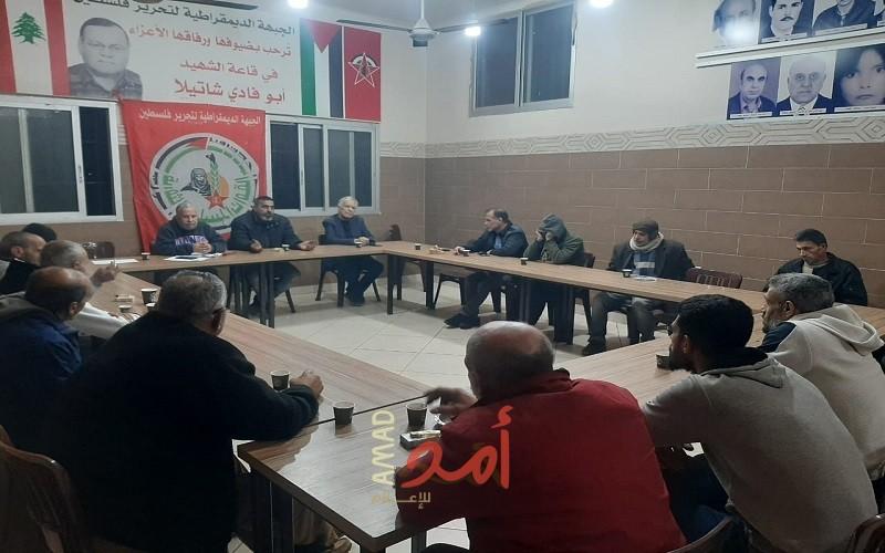 ورشة عمل لاتحاد (حق) لبحث ملف البيوت المتصدعة والآيلة للسقوط في شاتيلا