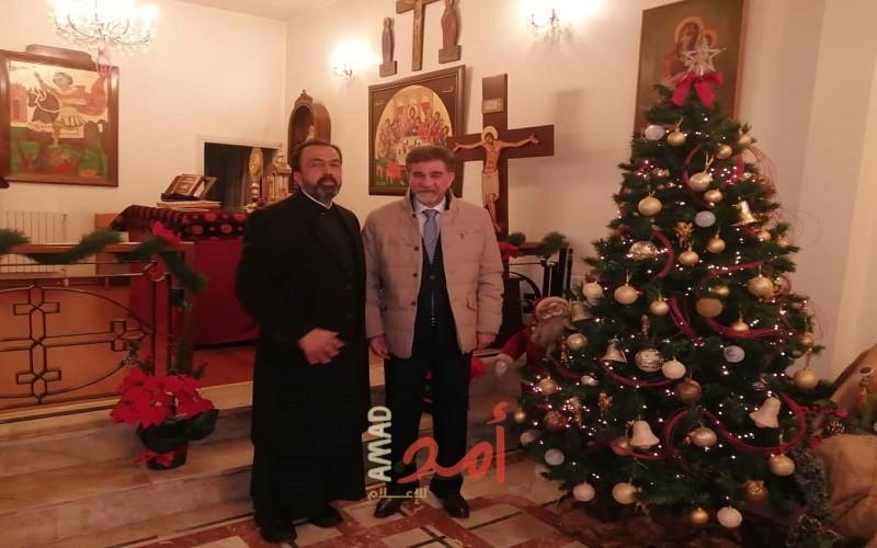 السفير عبد الهادي يضيئ شجرة عيد الميلاد لكنيسة القديس ديمتريوس للروم الأرثوذكس