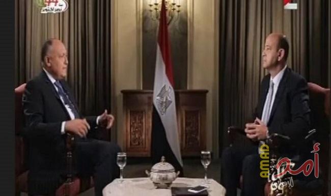 سامح شكرى: مطالب الدول الأربع تجاه قطر مثل الدم المصرى غير قابلة للتفاوض!