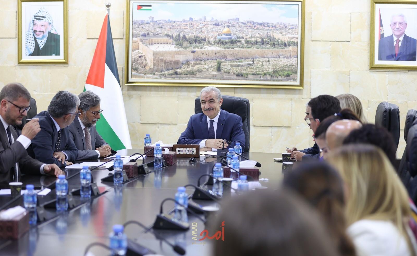 اشتية يدعو الدول الأعضاء في برلمان البحر المتوسط الاعتراف بدولة فلسطين