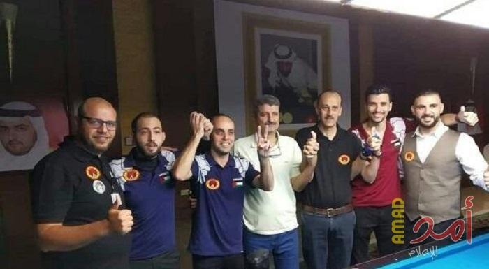 فلسطين تحصد المديالية الذهبية في البطولة العربية للبلياردو