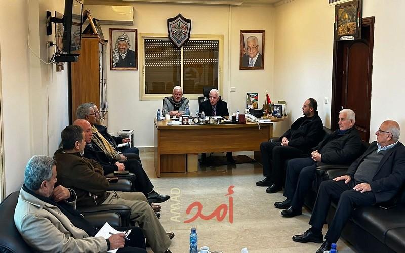 قيادة منظمة التحرير في لبنان تلتقي عضو اللجنة التنفيذية عزام الأحمد