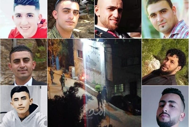 قوات الاحتلال تشن حملة اعتقالات واسعة  في نابلس وتداهم منازل المواطنين بالضفة- أسماء
