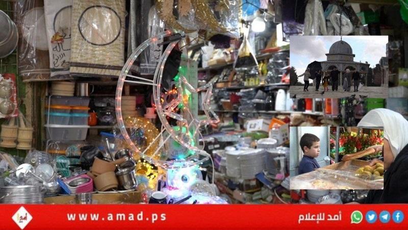تقرير: رمضان ينير القدس والبلدة القديمة وساحات الأقصى تتزين بالأضواء والهلال- فيديو