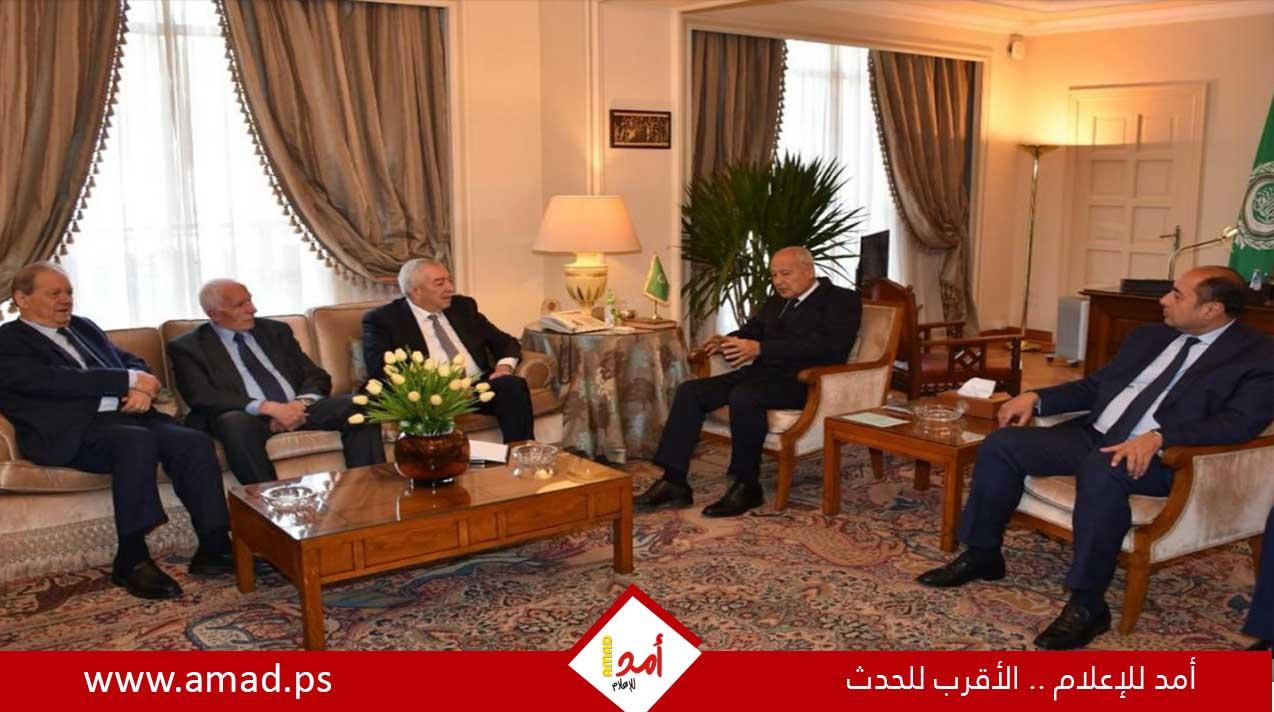 وفد "فتح" يطلع أمين عام الجامعة العربية على مستجدات الأوضاع في الأراضي الفلسطينية