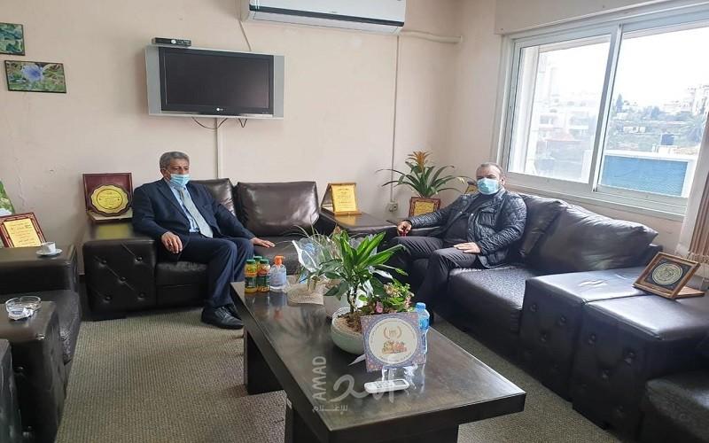 المطور يستقبل رئيس الاتحاد العام للكتاب والأدباء الفلسطينين