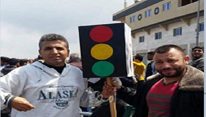أهالي المغازي يناشدون العمادي بالمساعدة في  تمويل تركيب إشارات ضوئية على مدخل مخيمهم