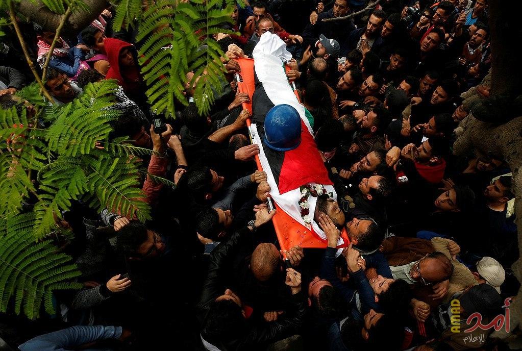 الخليل: تشييع جثمان الشهيد"الأطرش" في واد الهرية