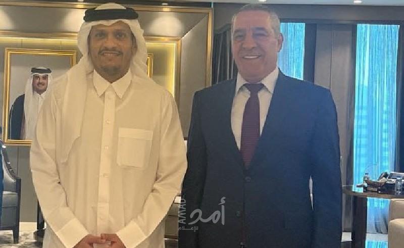 الشيخ يلتقي وزير الخارجية القطري "محمد بن عبد الرحمن"