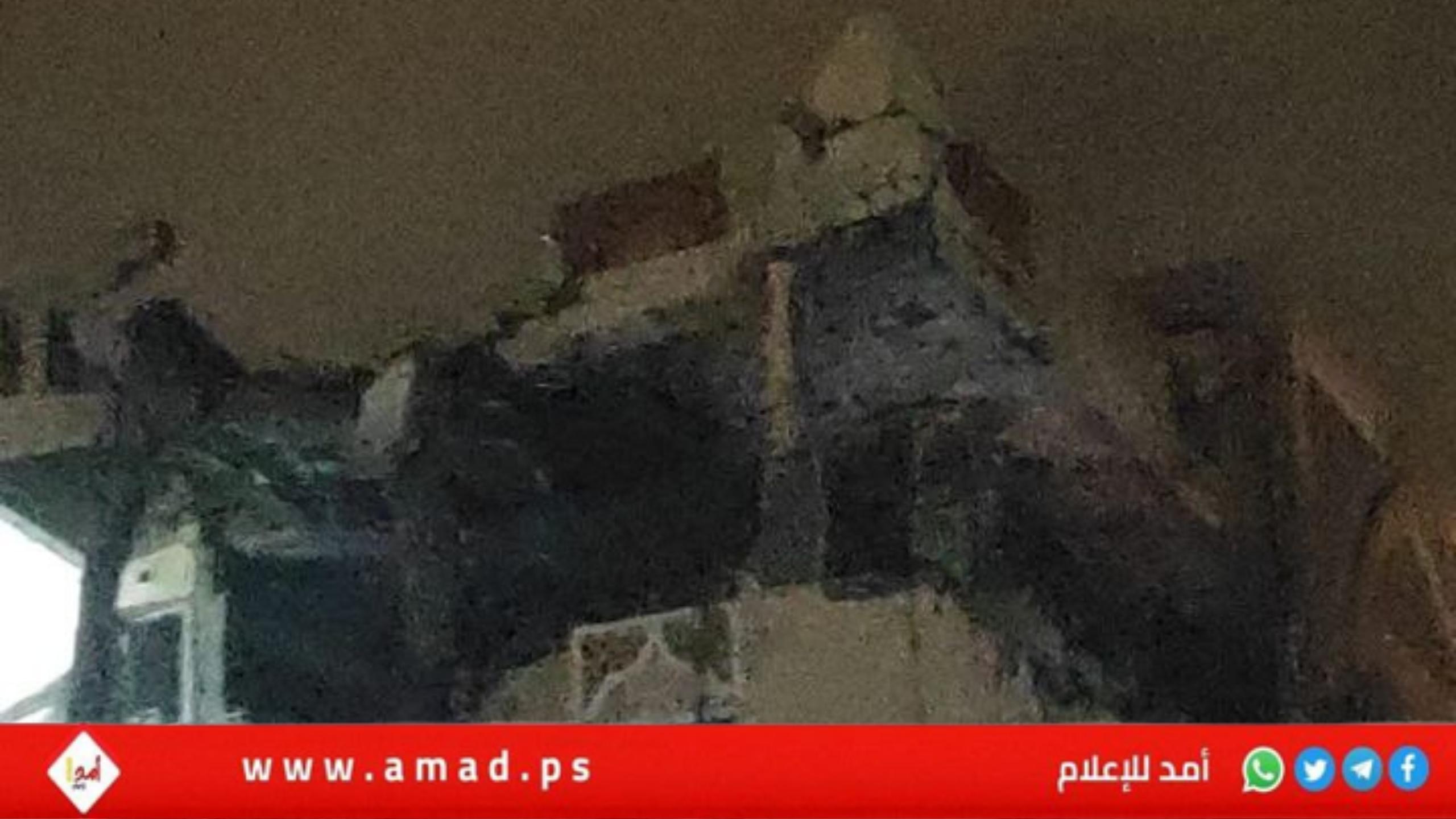 آثار القصف الإسرائيلي على شقة سكنية بمدينة حمد وشقة لعائلة الأغا في خانيونس جنوب قطاع غزة