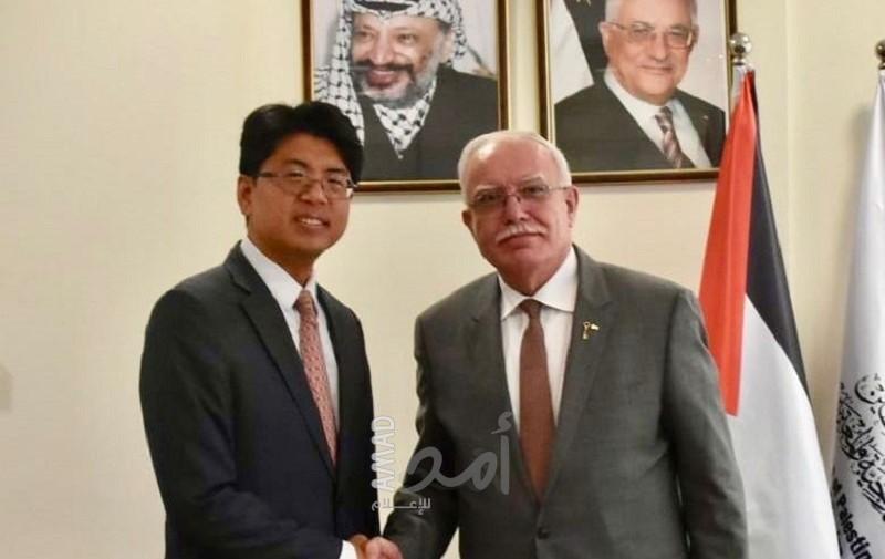 المالكي يودع ممثل جمهورية كوريا لدى فلسطين