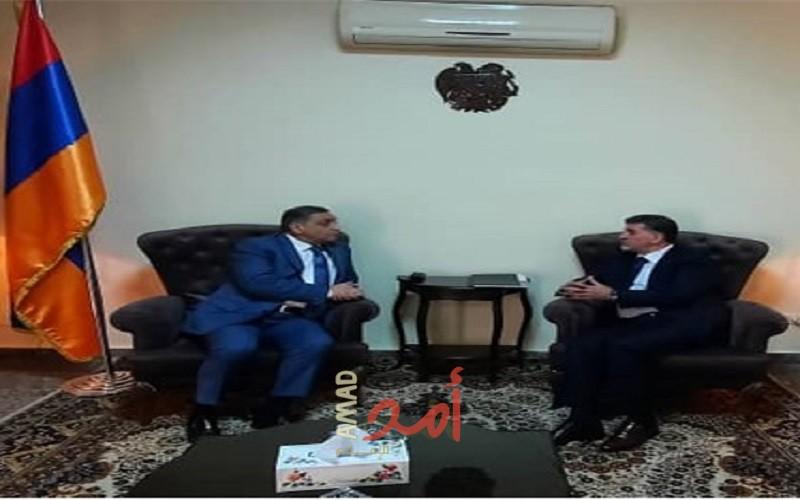 عبد الهادي يطلع سفير أرمينيا على آخر مستجدات القضية الفلسطينية