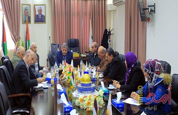 جامعة الأقصى تستقبل وفداً من الهيئة الوطنية للمتقاعدين العسكريين