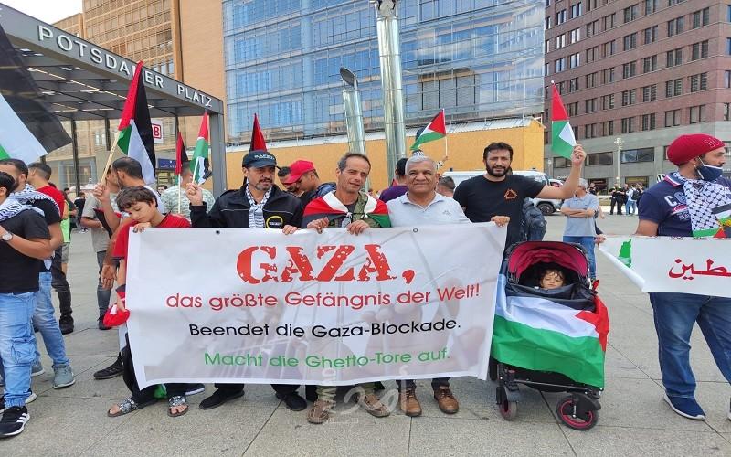 وقفة احتجاجية في برلين ضد العدوان الإسرائيلي على قطاع غزة