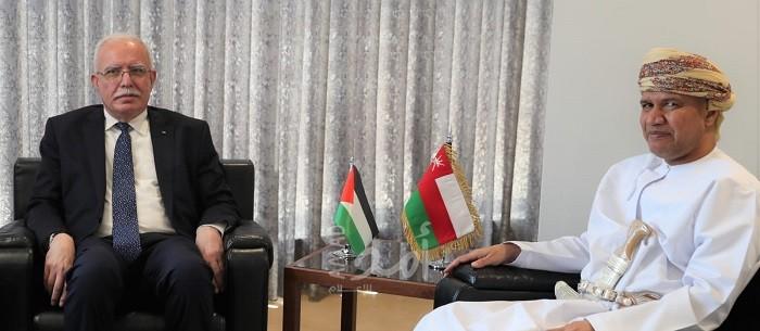 "المالكي" يشيد بالعلاقات العمانية الفلسطينية 