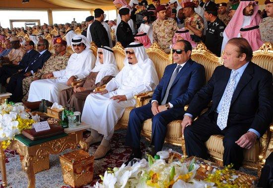 بالصور.. مناورات "رعد الشمال" ترفع شعار العرب إيد واحدة ضد الإرهاب..