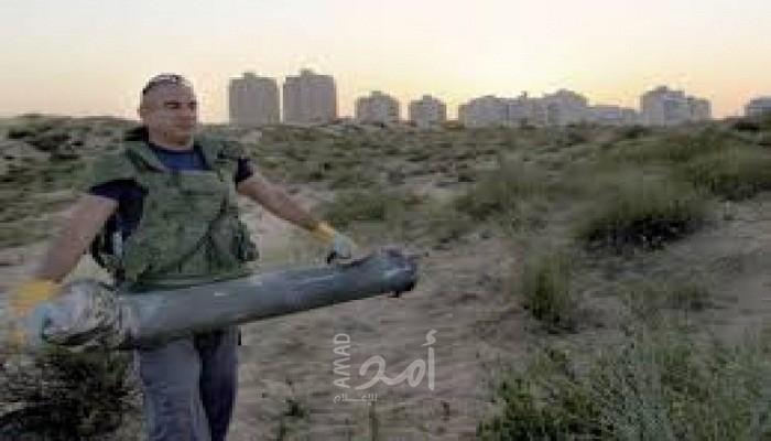 العثور على صاروخ من غزة غير منفجر في عسقلان وتفجيره