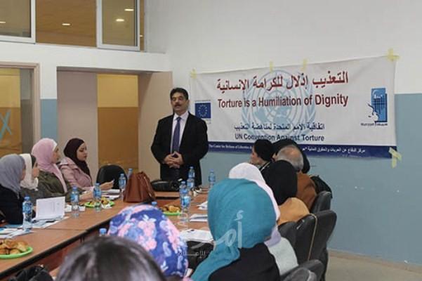 حريات ينفذ ثلاث لقاءات تدريبية تحت عنوان التعذيب اذلال للكرامة الإنسانية
