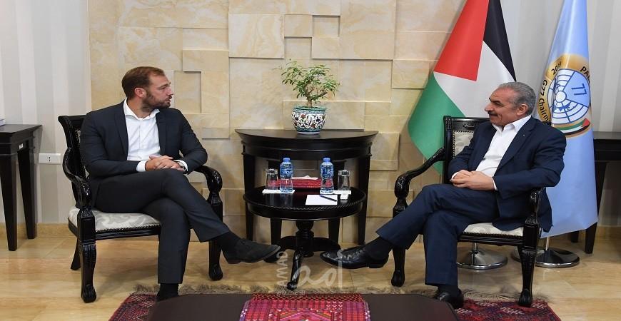 أشتية يثمن الدعم السياسي السويدي لفلسطين