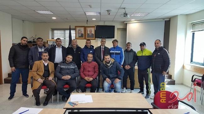 اللجنة الرياضية لمديرية التربية برام الله والبيرة تجتمع وتقيم البطولات السابقة