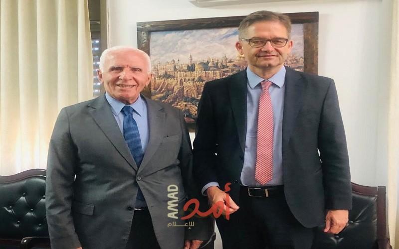 "الأحمد" يطلع سفير ألمانيا على آخر تطورات القضية الفلسطينية