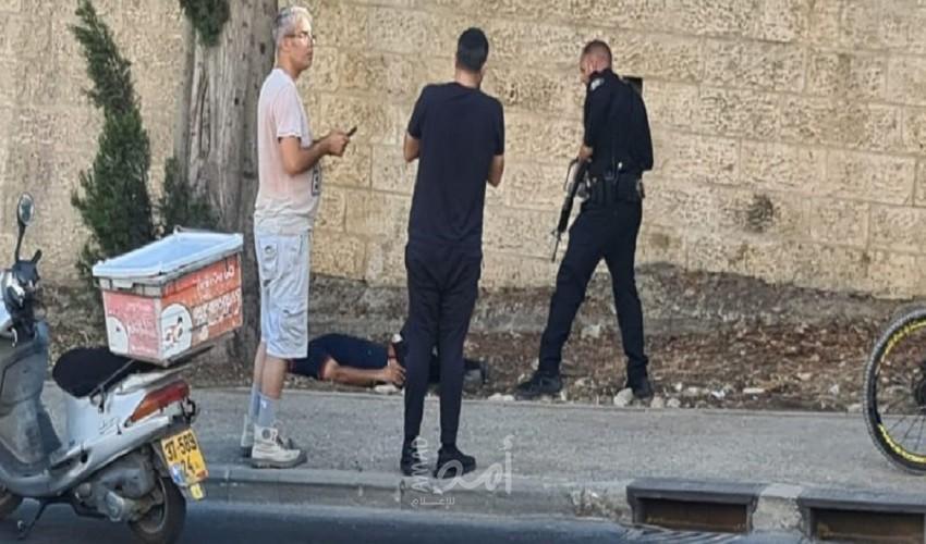 قوات الاحتلال تطلق النار على شاب فلسطيني قرب مستوطنة بالقدس الشرقية - فيديو وصور