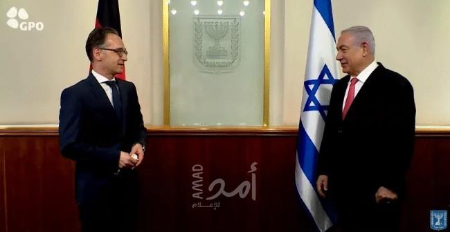 نتنياهو لوزير الخارجية الالماني: يجب على اسرائيل الاستمرار بالسيطرة غربي نهر الاردن وماس الضم قد يؤدي إلى العقوبات