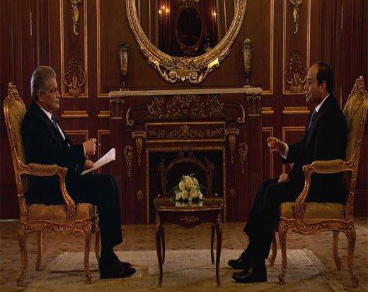 الرئيس المصري عبد الفتاح السيسي في حوار تلفزيوني