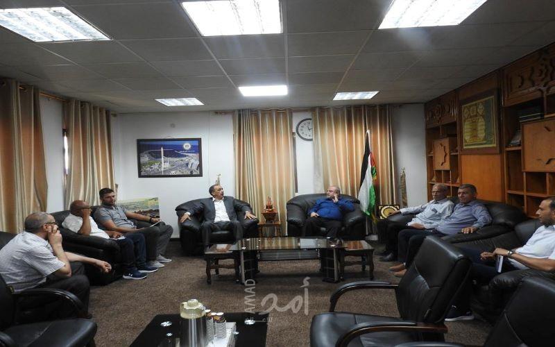 غزة: وكيل النقل والمواصلات يستقبل وفداً من اتحاد الصناعات الفلسطينية