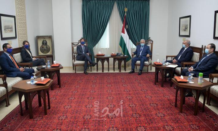 تفاصيل اجتماع الرئيس عباس بممثل الاتحاد الأوروبي